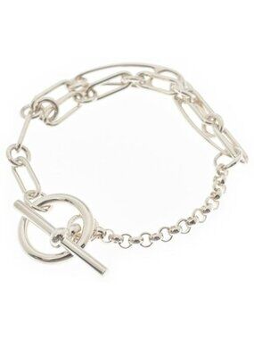 Hermes Bracelet Bangle Silver